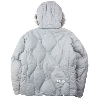Vintage 2000s Salomon Zip Up Puffer Jacket Womens Size M | Medium, Grey