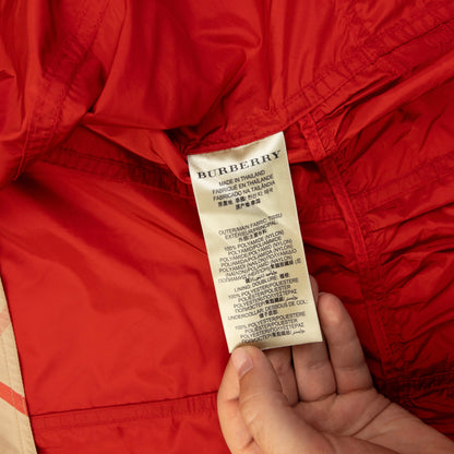Vintage 2000s Burberry Brit Rain Jacket Womens Size S | Small, Red