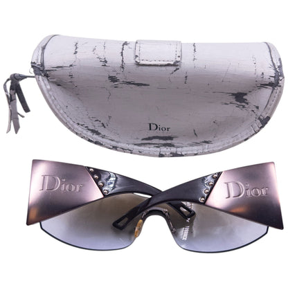Vintage 2000s Dior Diorito Embossed Sunglasses | O/S, Brown