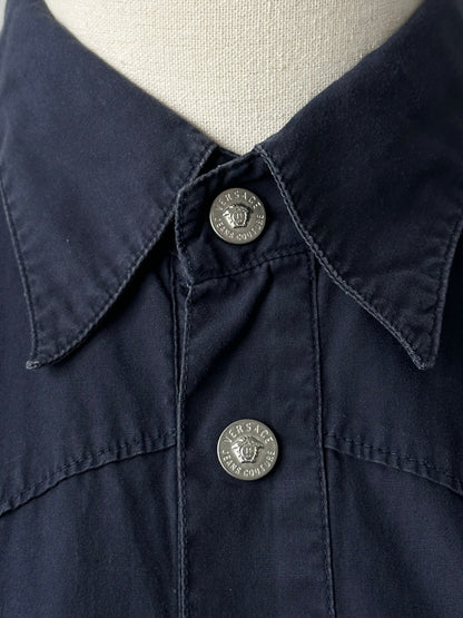 Versace Jeans Couture 1990s Bespoke Button Short Sleeve Shirt - L