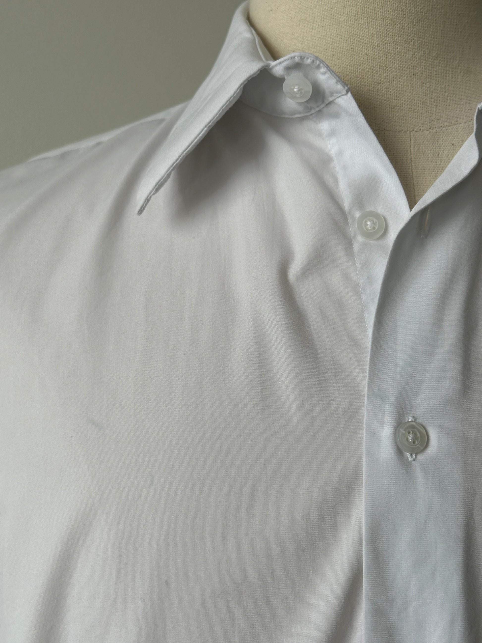 Yves Saint Laurent Pour Homme 2000s Cotton Dress Shirt - L-XL