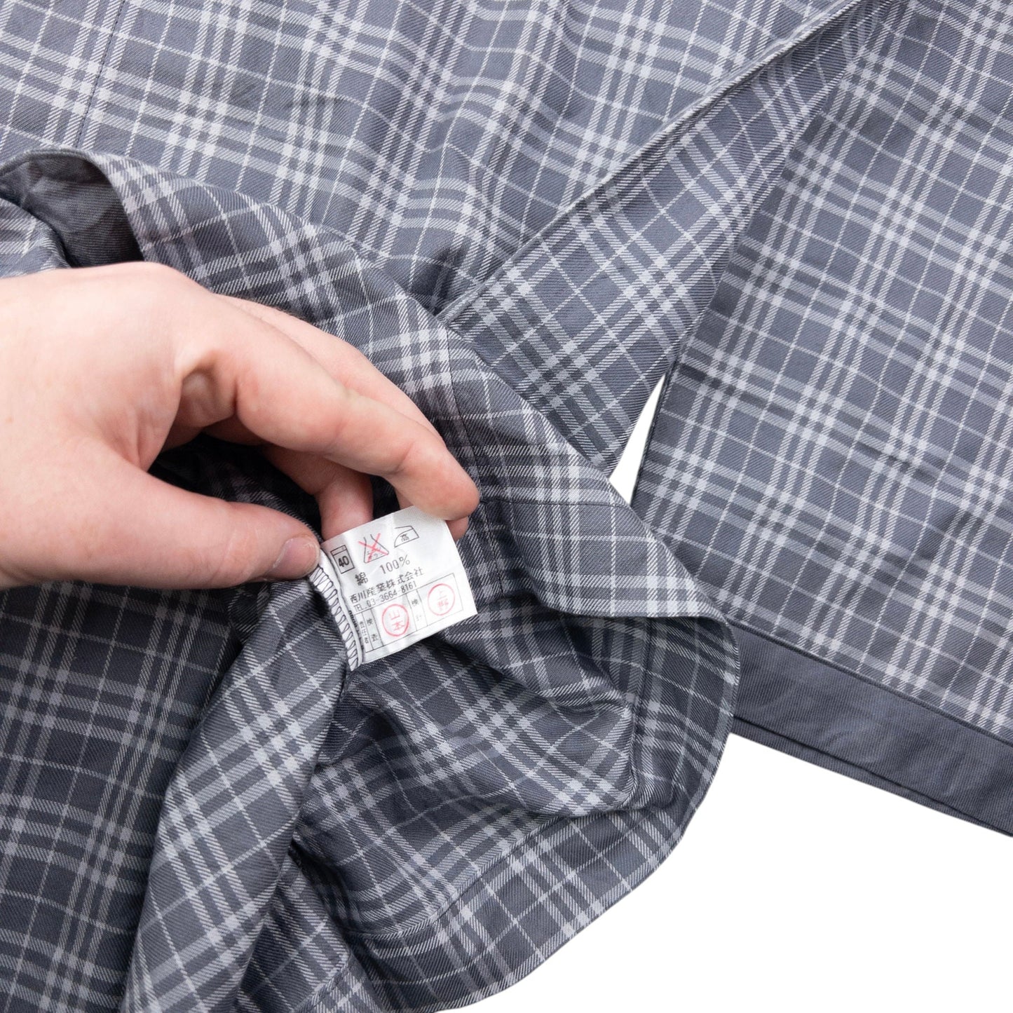 Vintage 2000s Burberry Nova Check Long Sleeve Button Up Pyjama Shirt Size L | Large, Grey