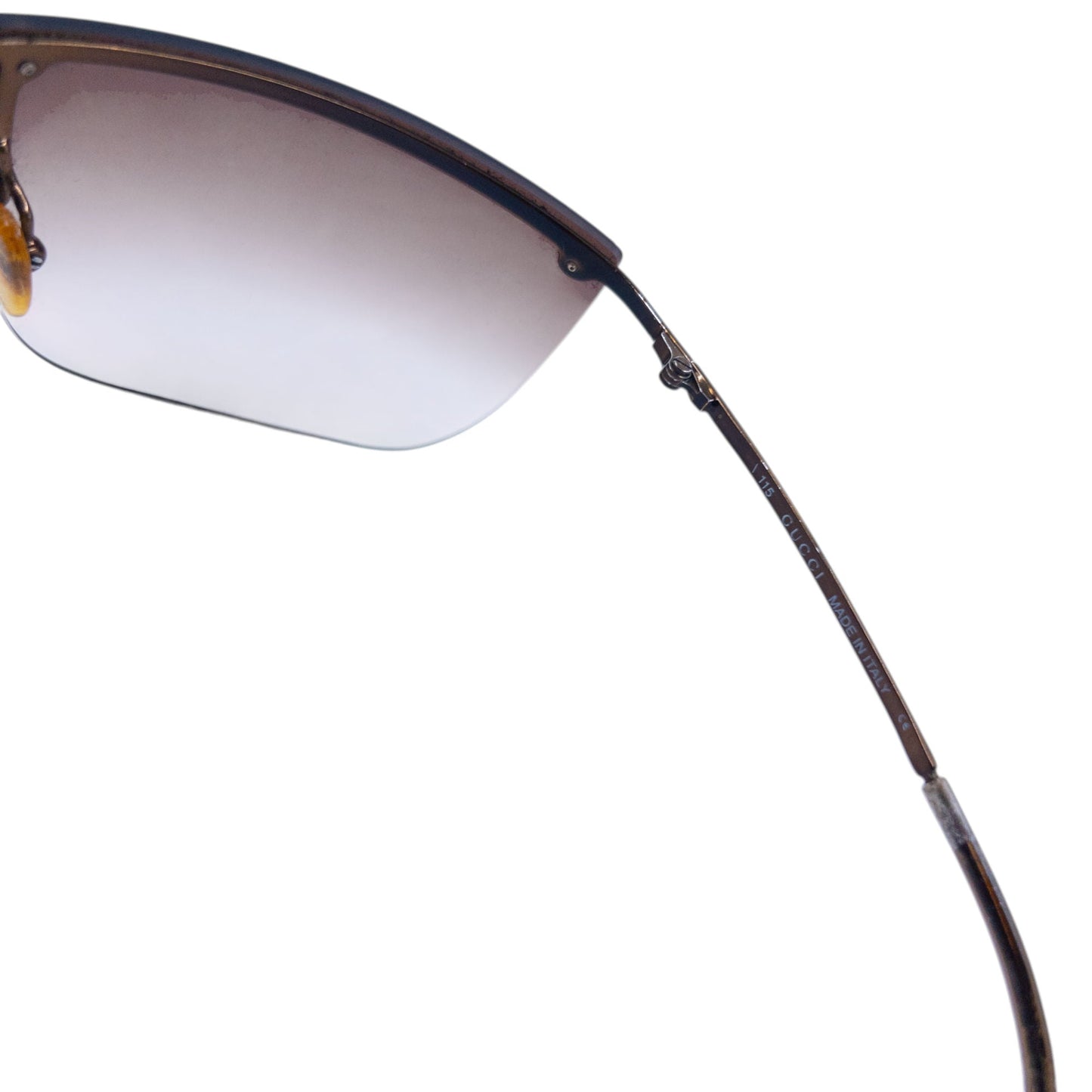 Vintage 2000s Gucci Rimless Sunglasses | O/S, Brown