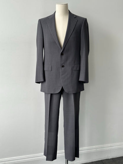 Burberry London 1990s Pure Wool Striped Suit - 40R/W32