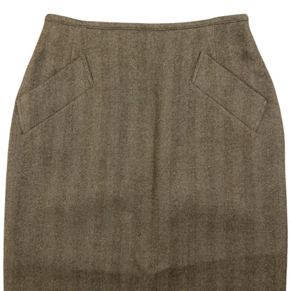 Vintage Jean Paul Gaultier Femme Wool Pencil Skirt Womens Size W24