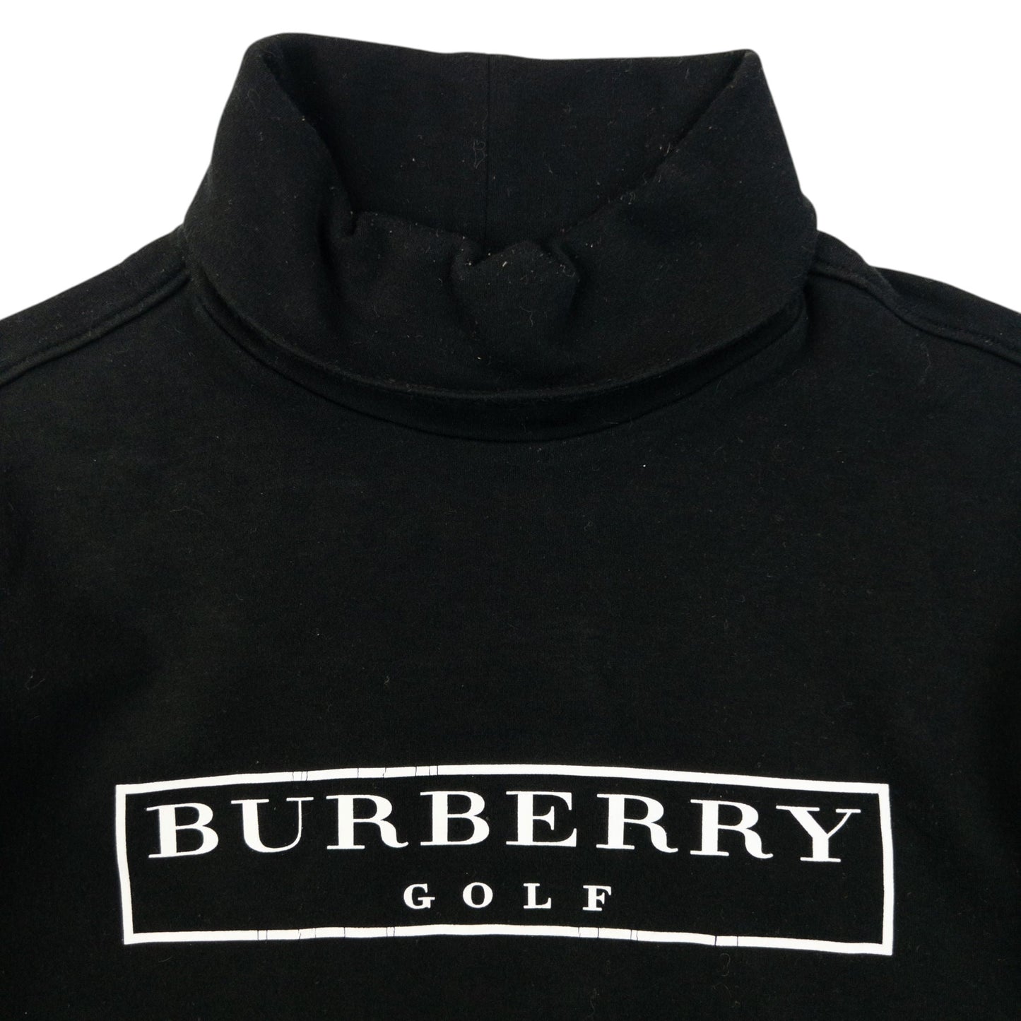 Vintage 2000s Burberry Golf Turtleneck Jumper Womens Size M | Medium, Black