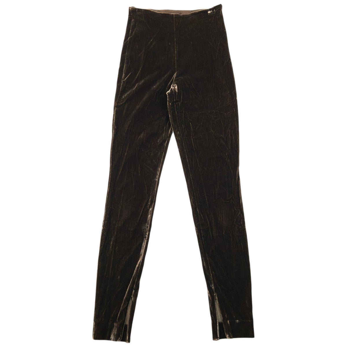 Vintage 90s Jean Paul Gaultier Femme Velour Trousers Womens Size W24 | W24, Brown