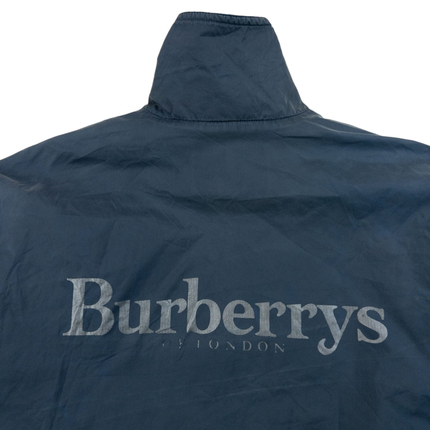 Vintage 90s Burberry Nova Check Lined Jacket Size M | Medium, Navy