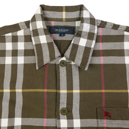 Vintage Burberry Nova Check Long Sleeve Button Up Shirt Size M