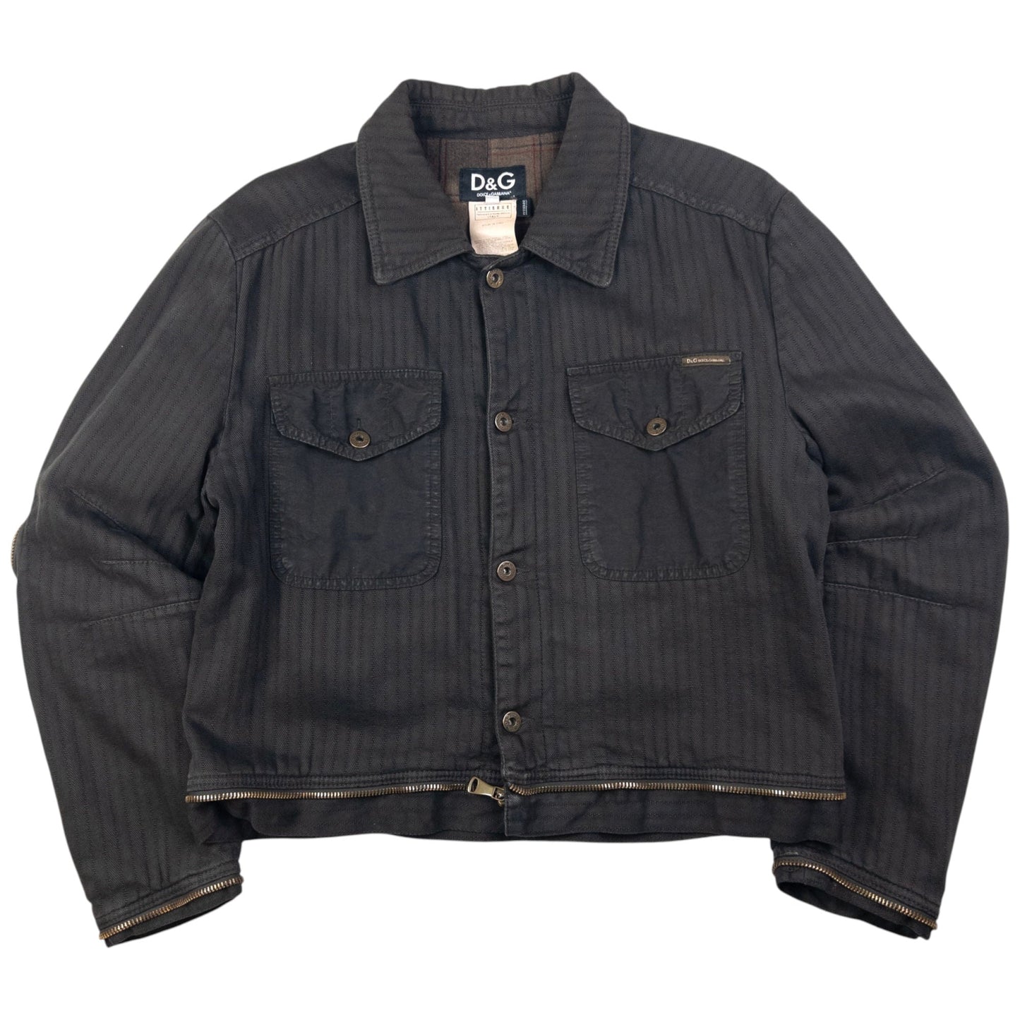 Vintage Dolce & Gabbana Zip Off Jacket Size XL