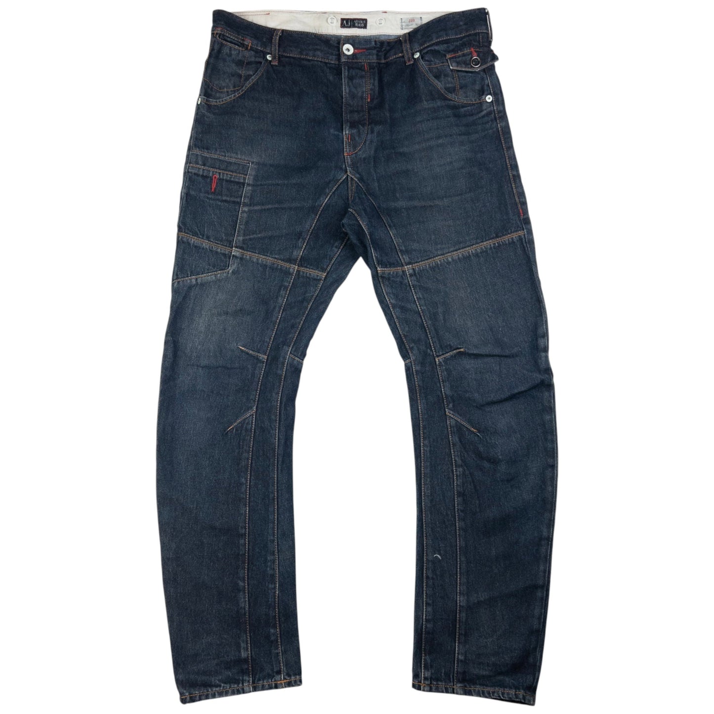 Vintage Armani Jeans Curve Leg Denim Jeans Size W38