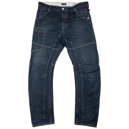 Vintage Armani Jeans Curve Leg Denim Jeans Size W38