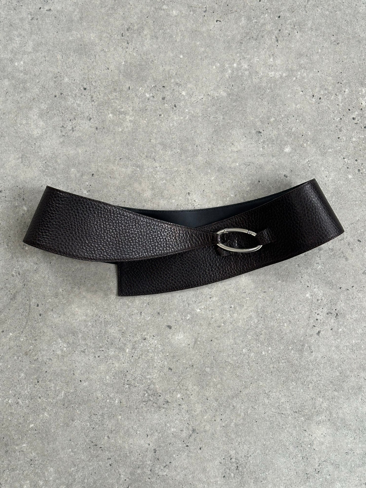 Rene Lezard 2000s Leather Chunky Belt - W32-34