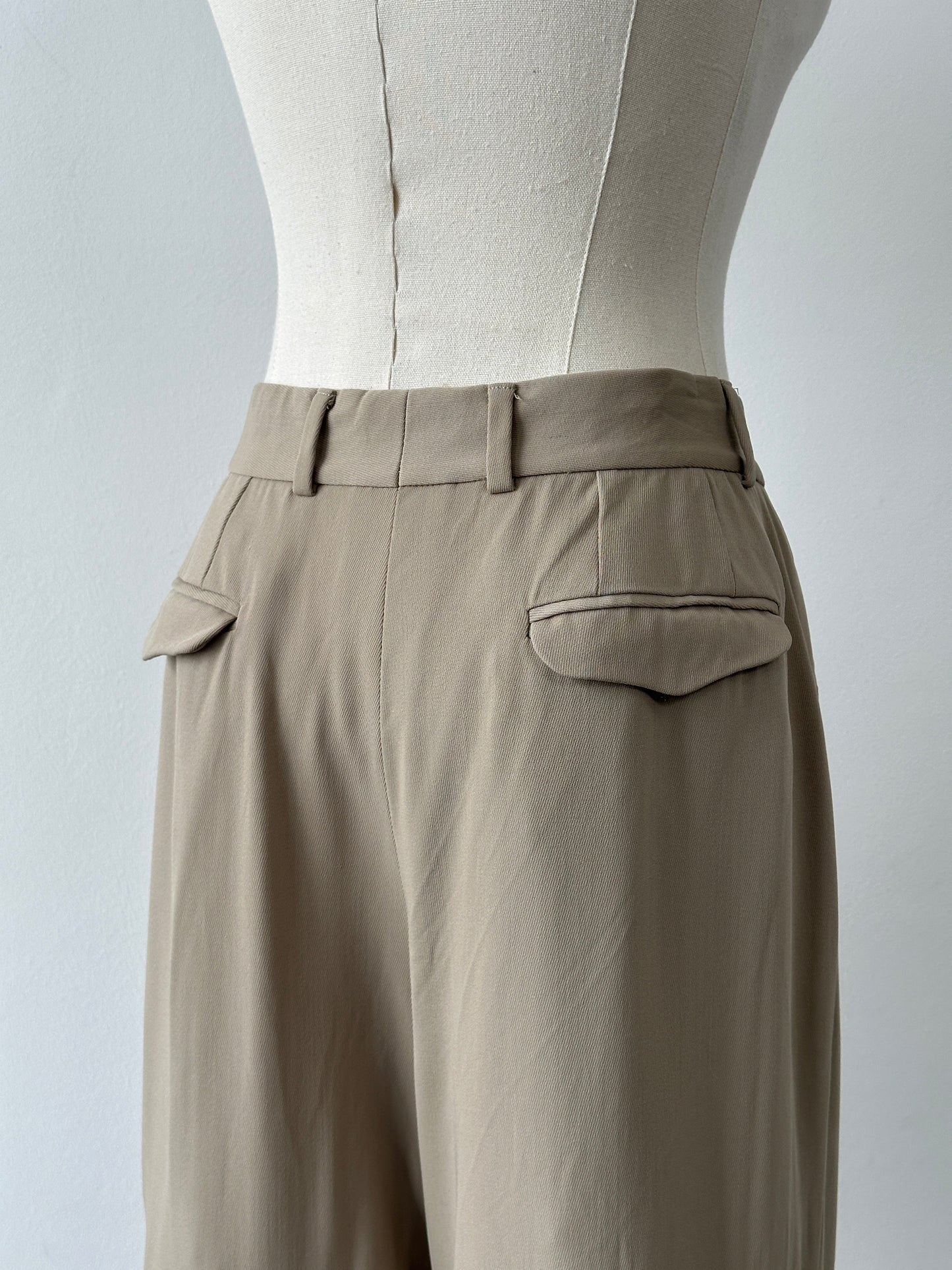 Giorgio Armani 1990s Tapered Leg Tailored Trousers - W24