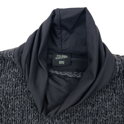 Vintage 90s Jean Paul Gaultier Homme Turtleneck Jumper Womens Size S | Small, Grey