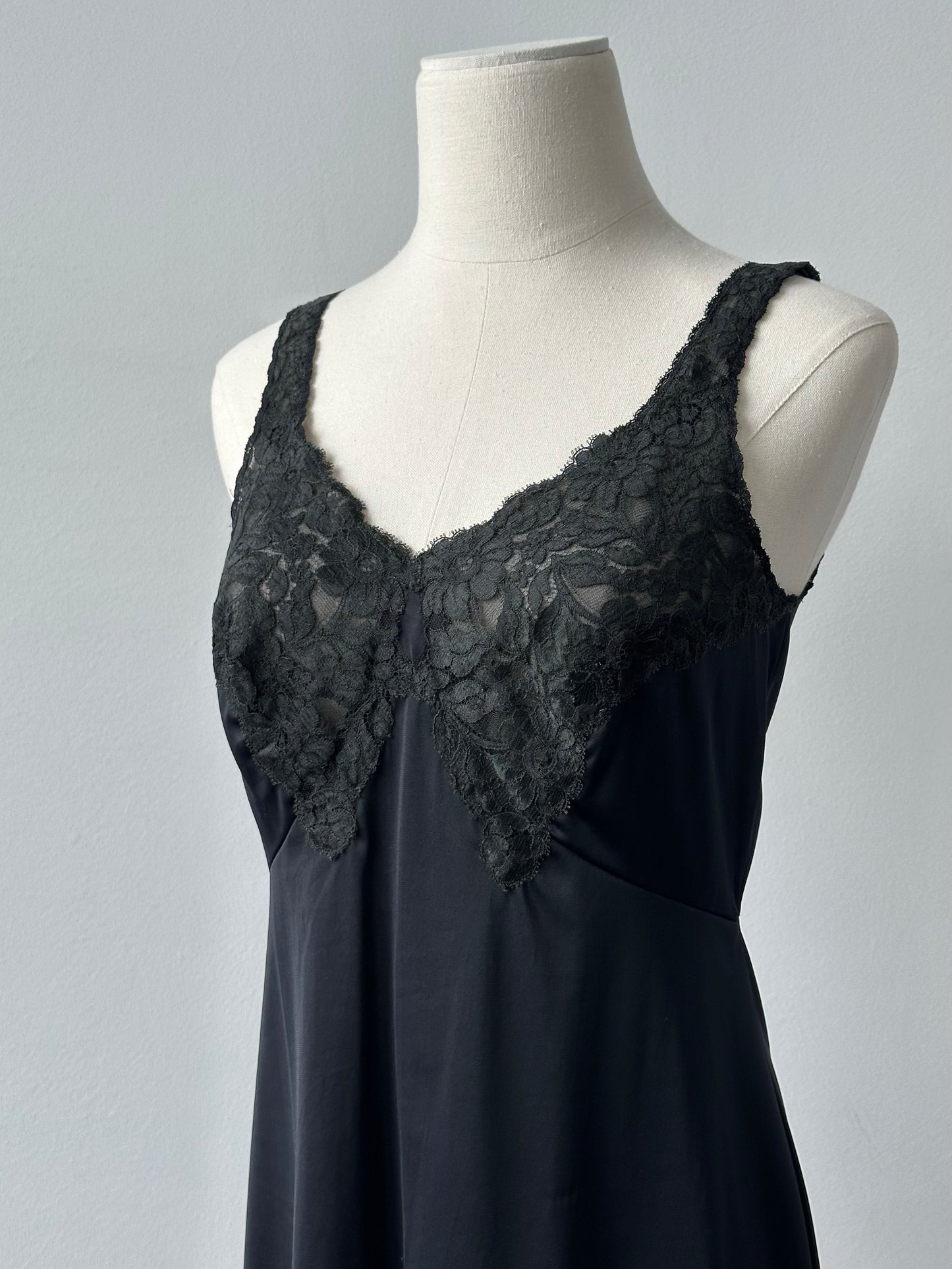 Italian Vintage 1990s Lace Mini Dress - S
