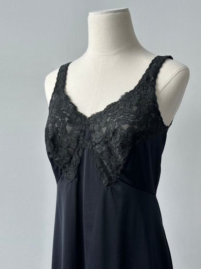 Italian Vintage 1990s Lace Mini Dress - S