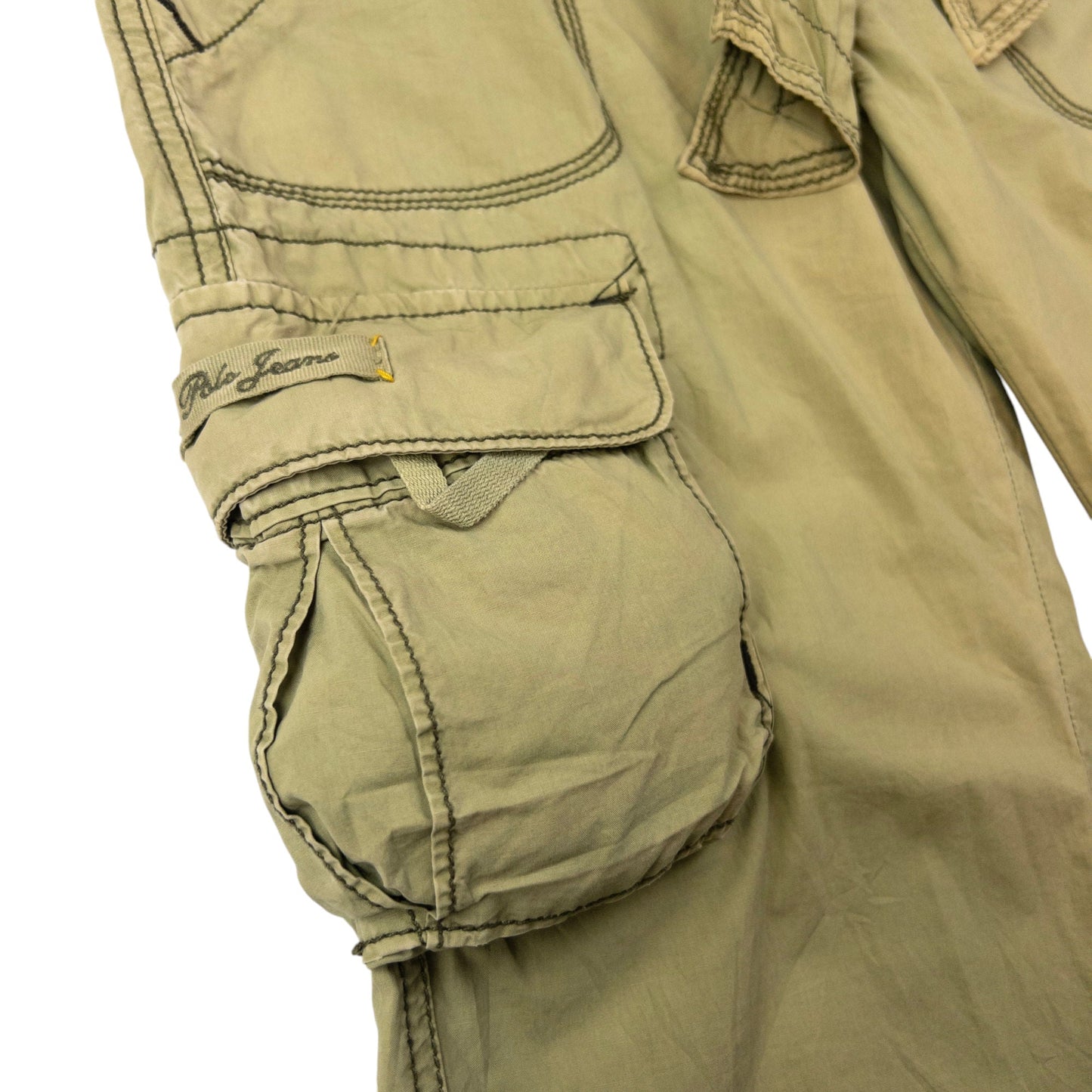 Vintage Ralph Lauren Polo Jeans Roll-Up Cargo Trousers Size W33