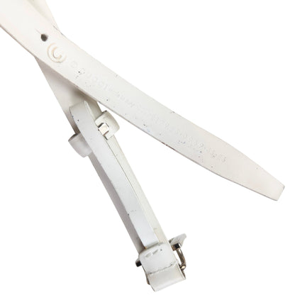 Vintage 2000s Gucci Leather Belt Size W24 | O/S, White