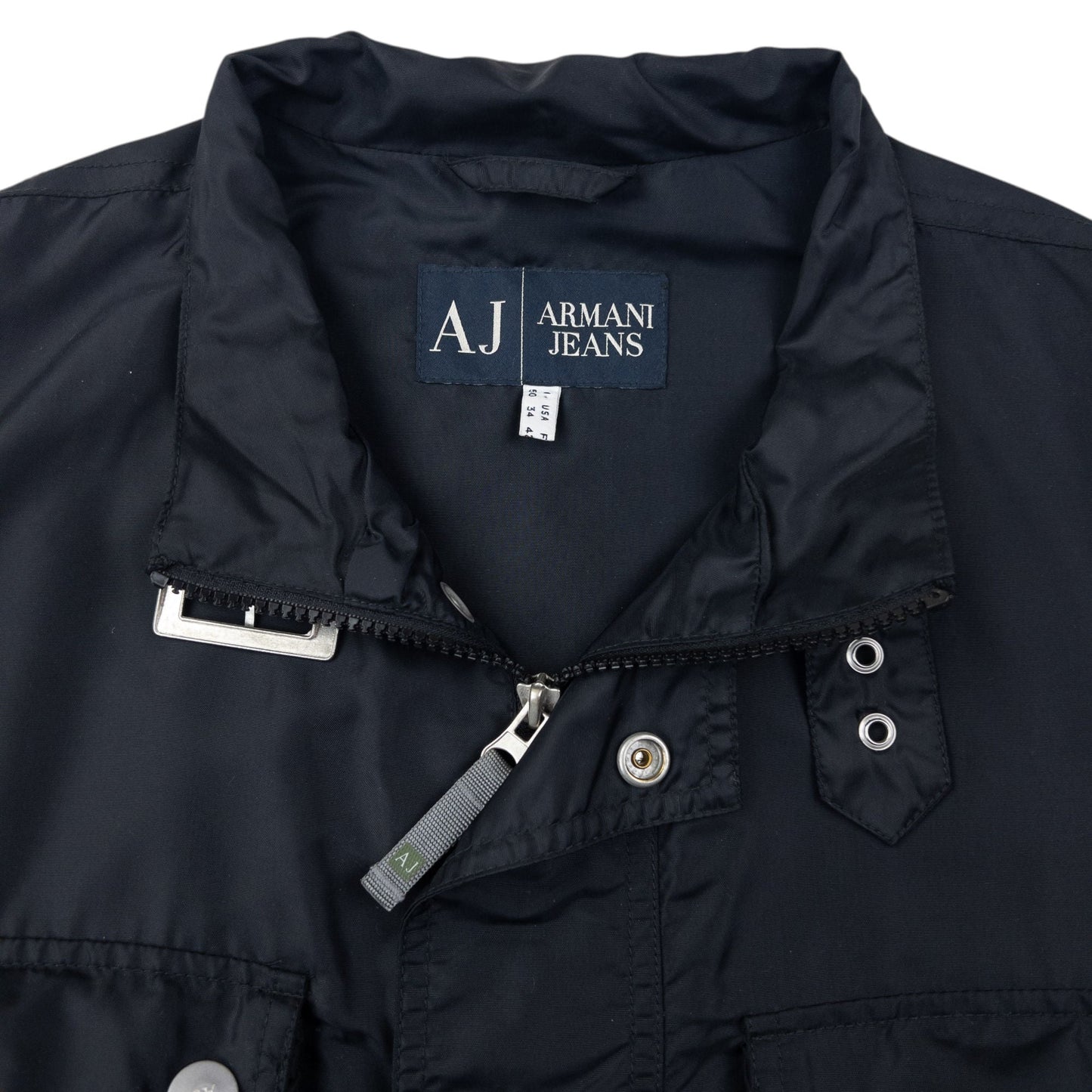 Vintage Armani Jeans Lightweight Packable Cargo Jacket Size L