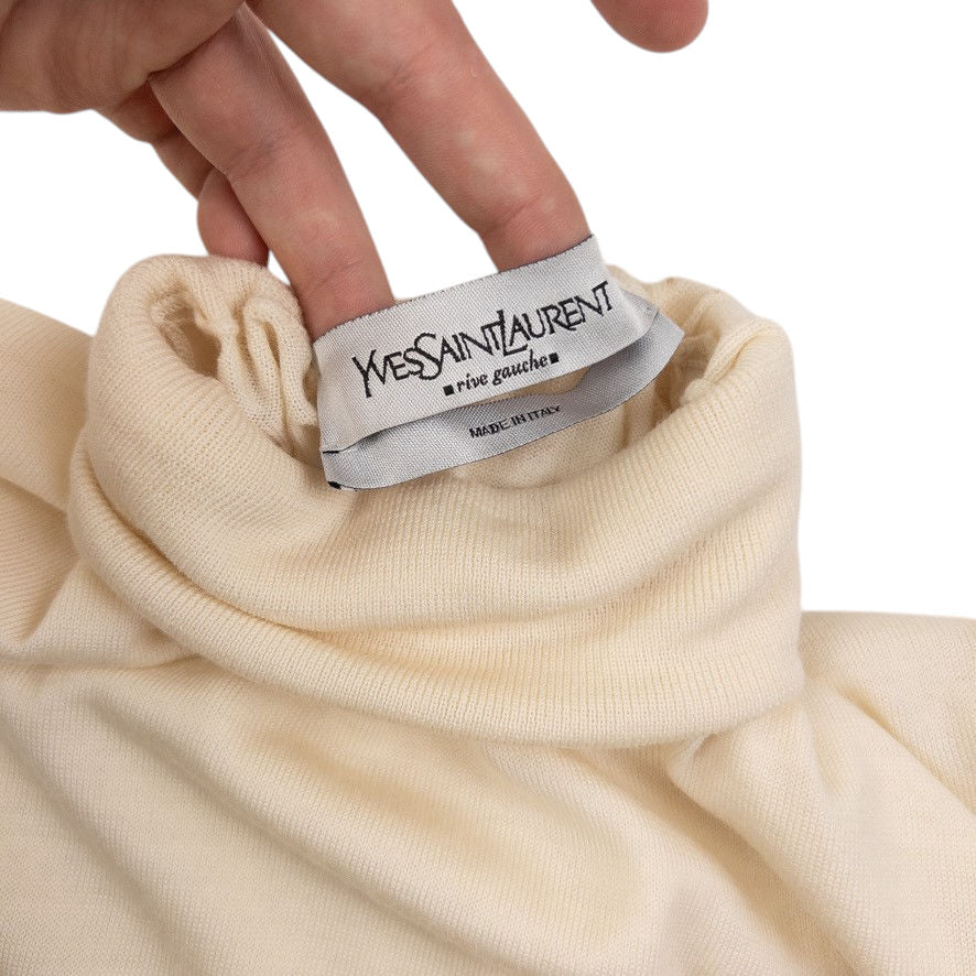 Vintage YSL Yves Saint Laurent Turtleneck Wool Jumper Womens Size L