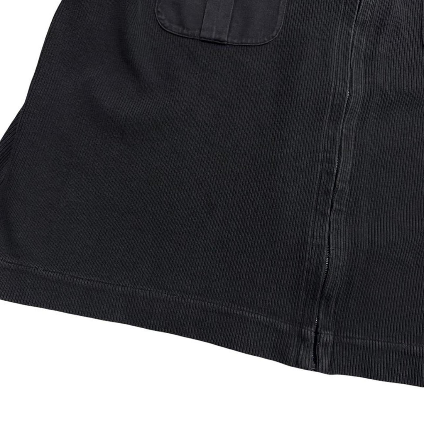 Stone Island S/S 2000 Ribbed Zip Up | XXL, Black