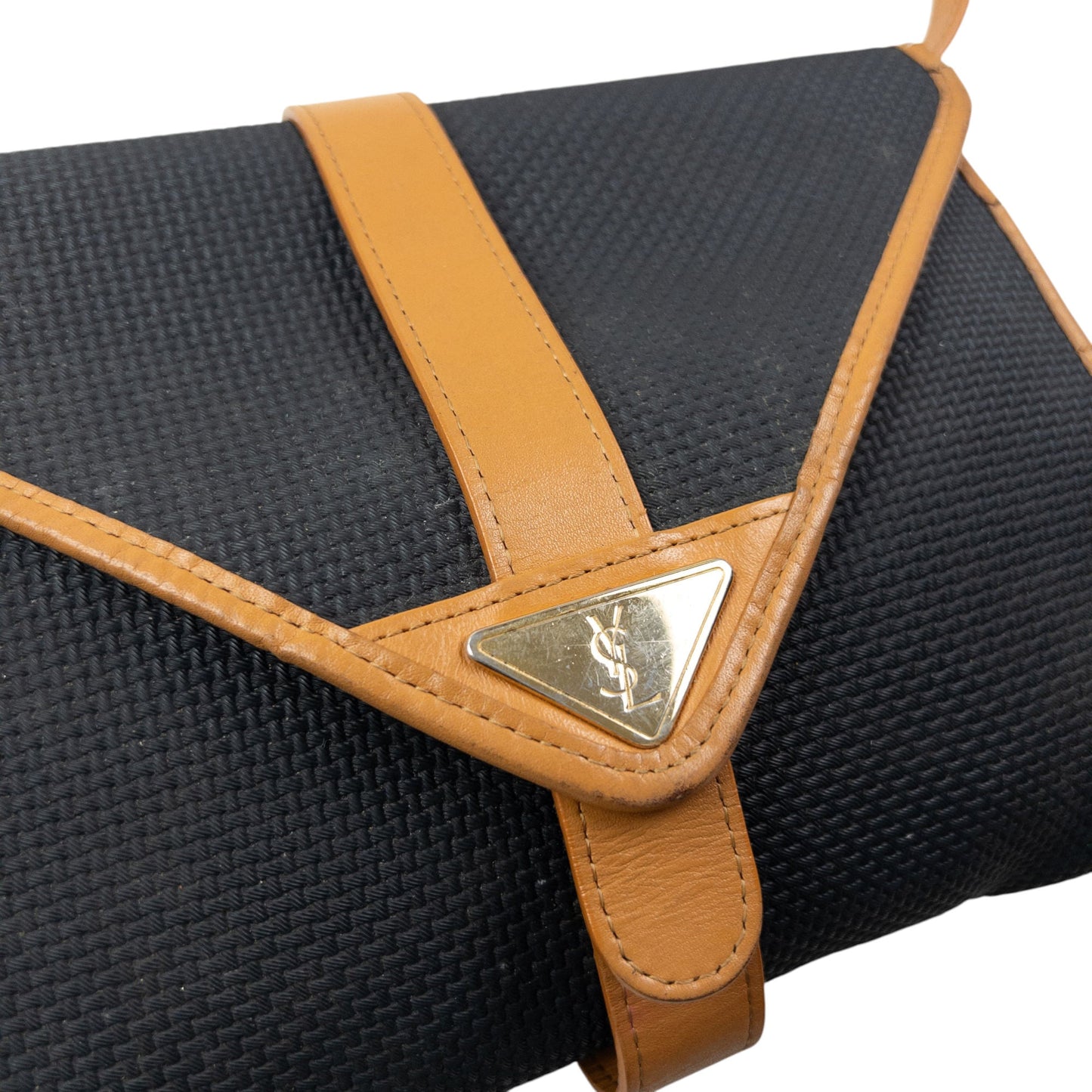 Vintage 80s YSL Yves Saint Laurent Leather Crossbody Bag | O/S, Multicoloured