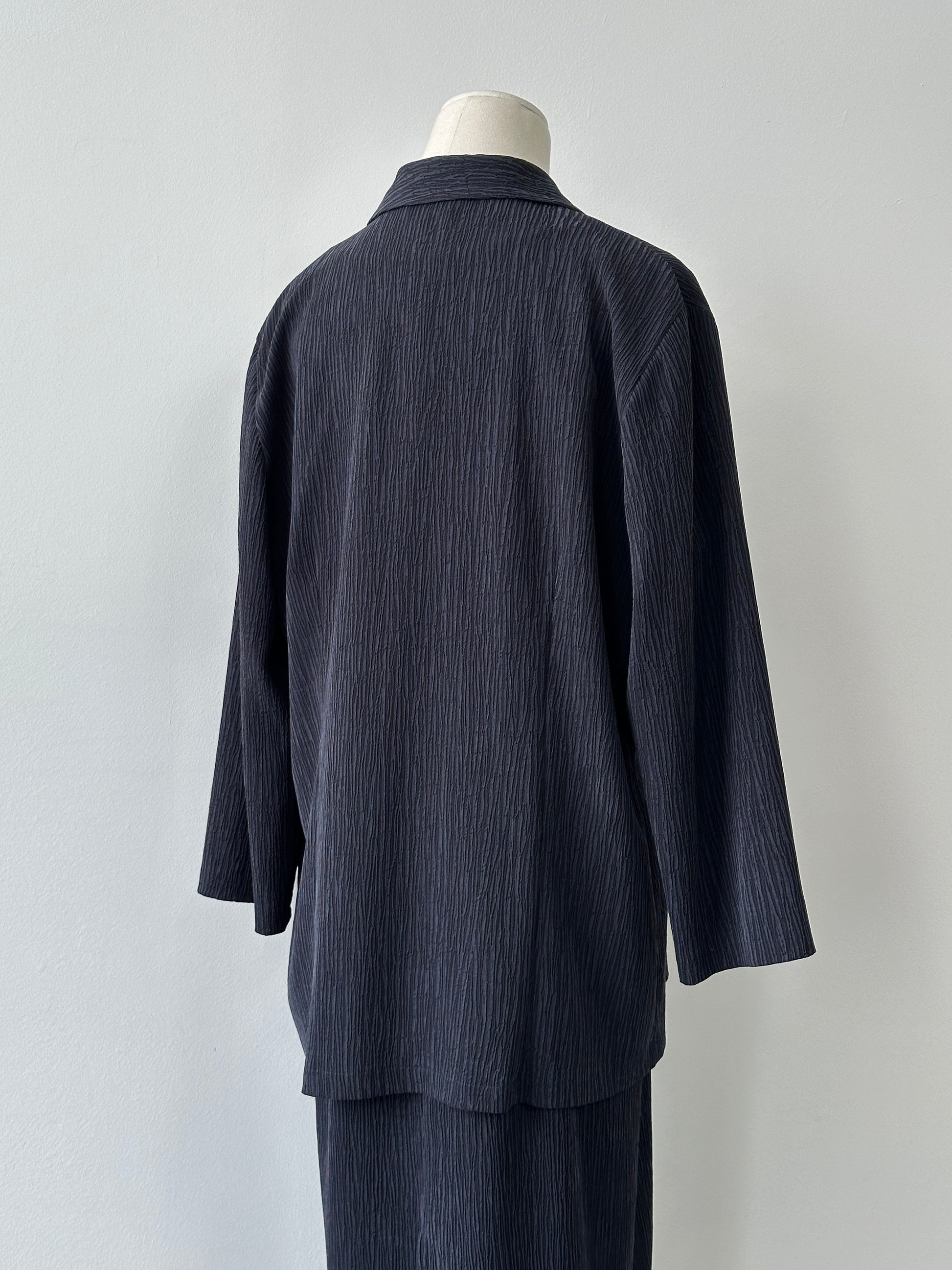 St Michael 1990s Cupro Textured Two Piece Set - L
