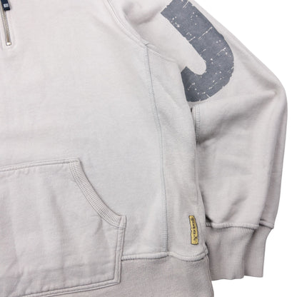 Vintage Armani Jeans Q Zip Hoodie Size M