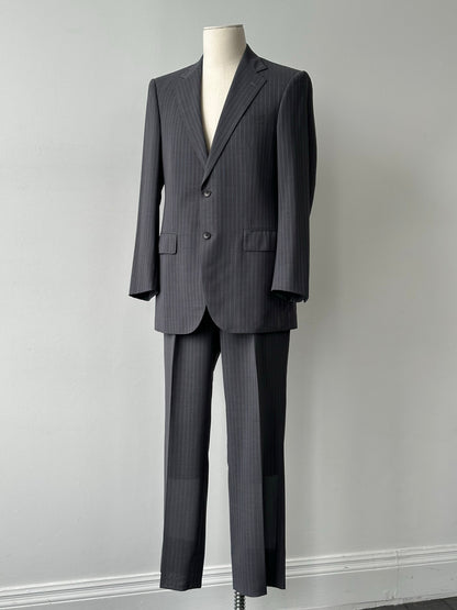 Burberry London 1990s Pure Wool Striped Suit - 40R/W32
