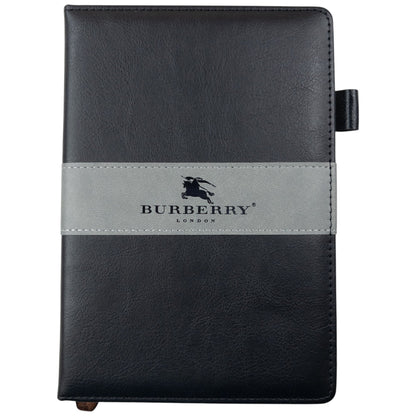 Vintage 2000s Burberry Leather A5 Notebook | O/S, Black