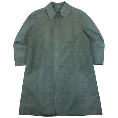 Vintage 90s Burberry Iridescent Trench Jacket Size M | Medium, Blue