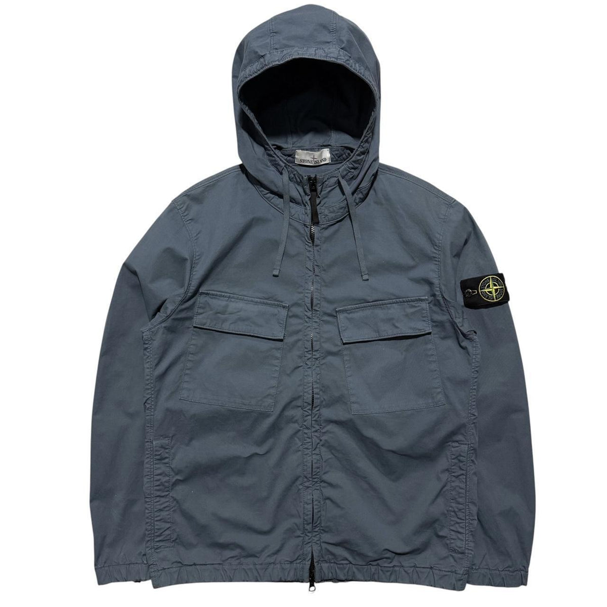 Stone Island Cotton Twill Jacket | Medium, Slate Grey