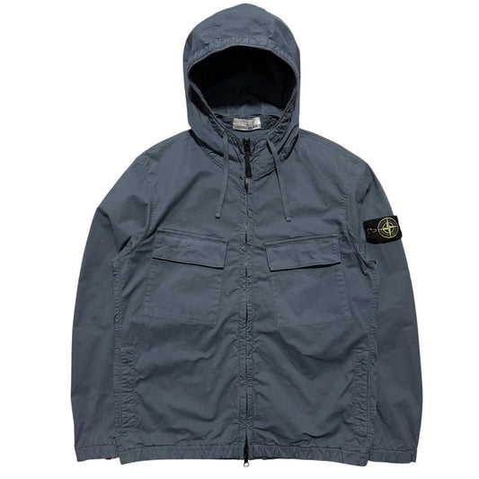 Stone Island Cotton Twill Jacket | Medium, Slate Grey