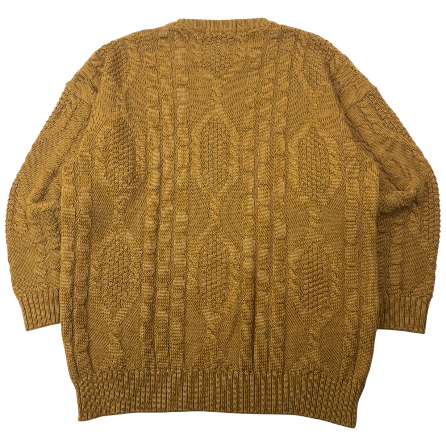Vintage 90s Burberry Embroidered Cable Knit Jumper Size M | Medium, Multicoloured