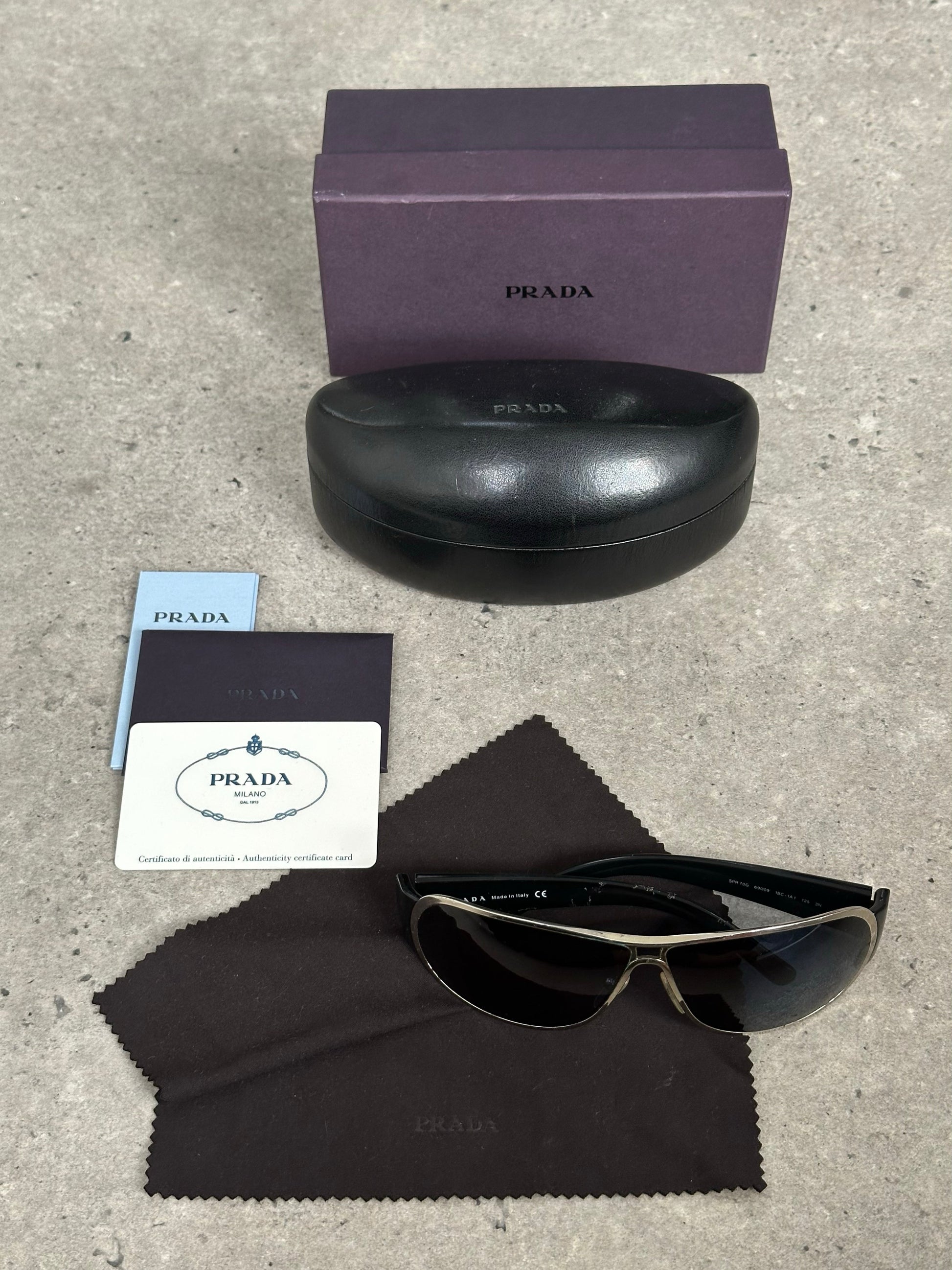 Prada 2000s Aviator Shield Sunglasses
