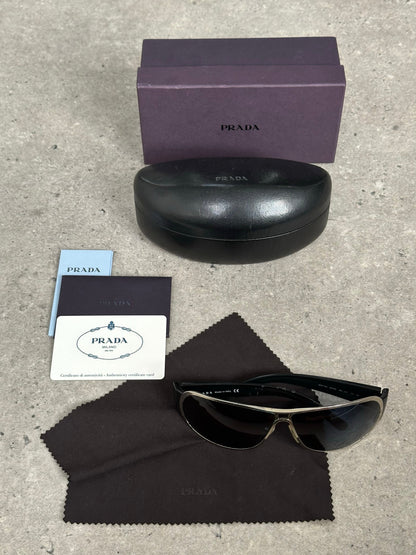 Prada 2000s Aviator Shield Sunglasses