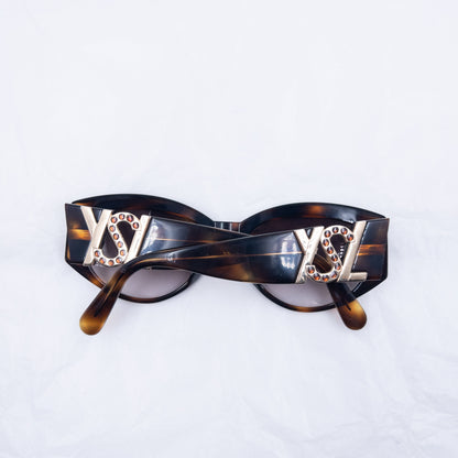 Vintage 90s YSL Yves Saint Laurent Tortoise Shell Sunglasses