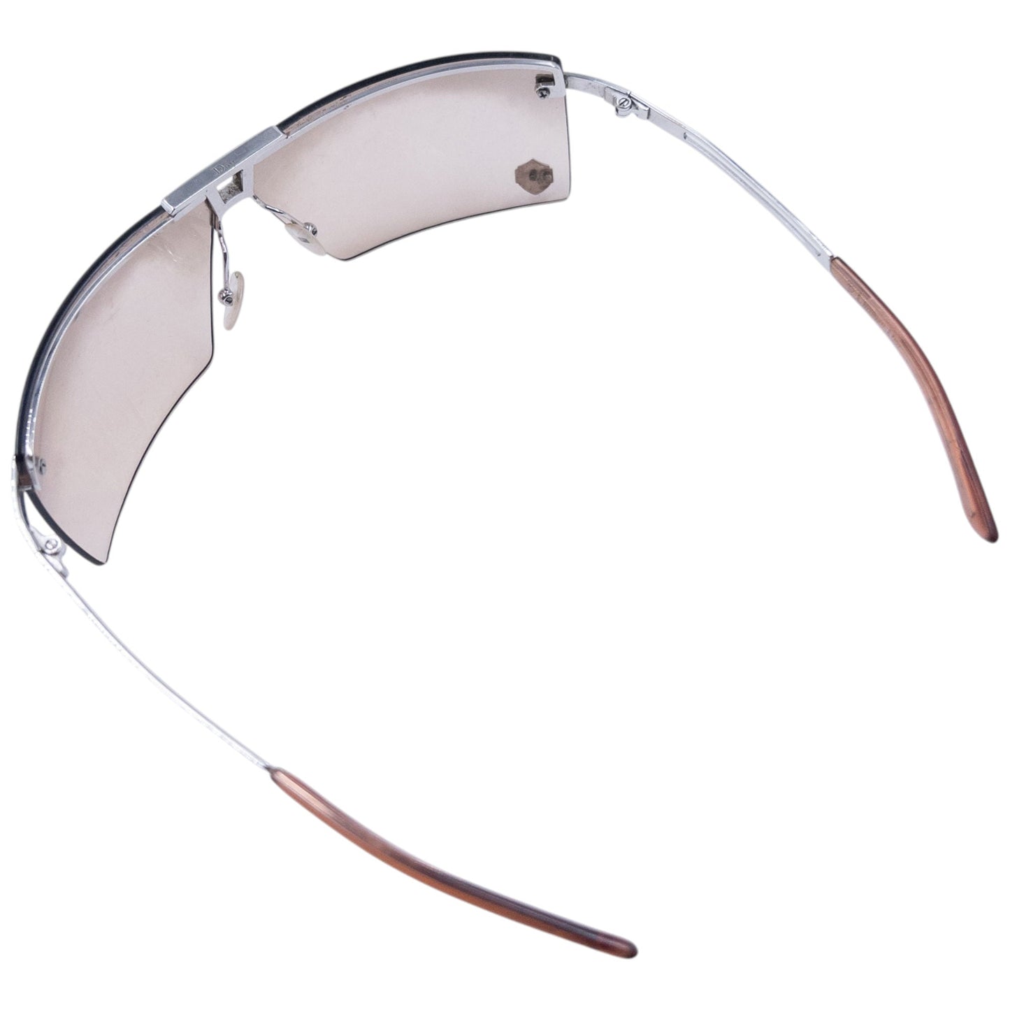 Vintage 2000s Dior By John Galliano Stunt Rimless Sunglasses | O/S, Beige