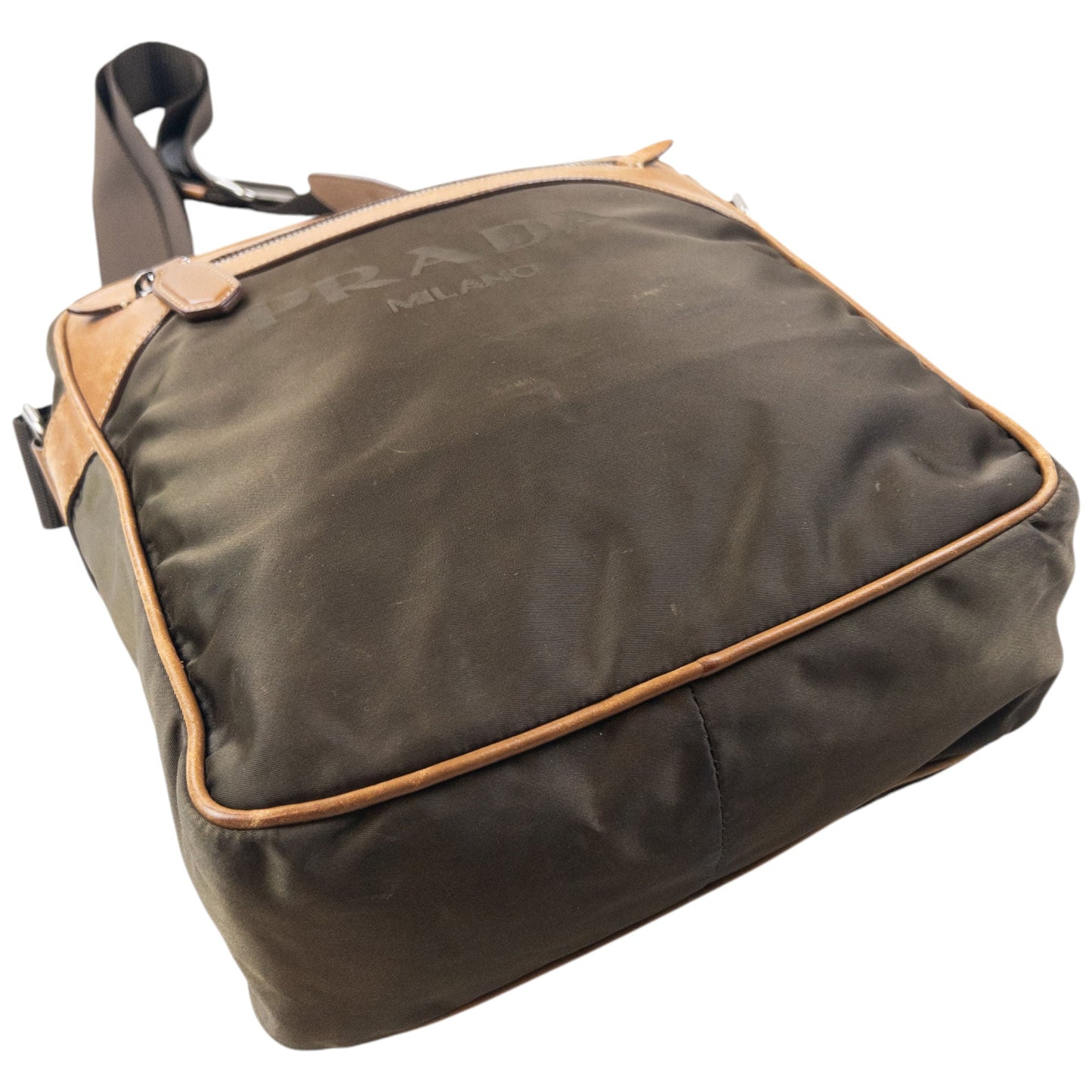 Vintage 2000s Prada Crossbody Bag | O/S, Brown