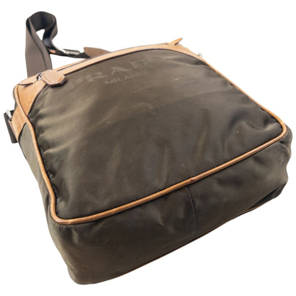 Vintage 2000s Prada Crossbody Bag | O/S, Brown