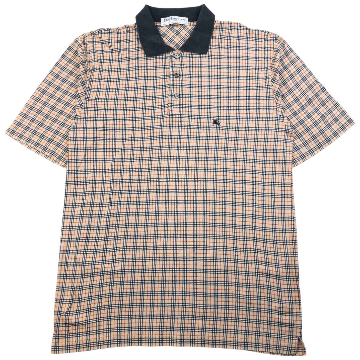 Vintage 90s Burberry Nova Check Polo Shirt Size L | Large, Multicoloured