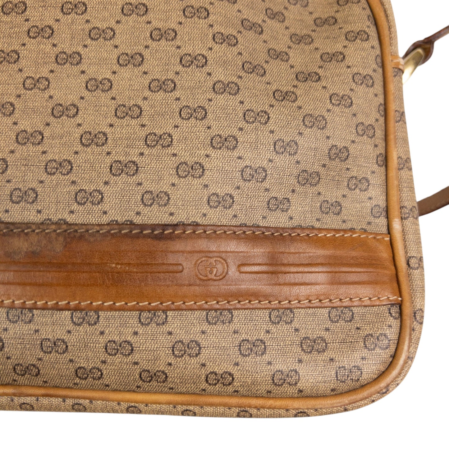 Vintage Gucci Monogram Crossbody Bag