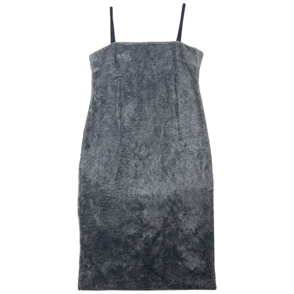 Vintage 2000s Dolce & Gabbana Fleece Dress Womens Size M | Medium, Grey