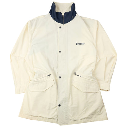 Vintage 90s Burberry Zip Up Jacket Size L | Large, Cream