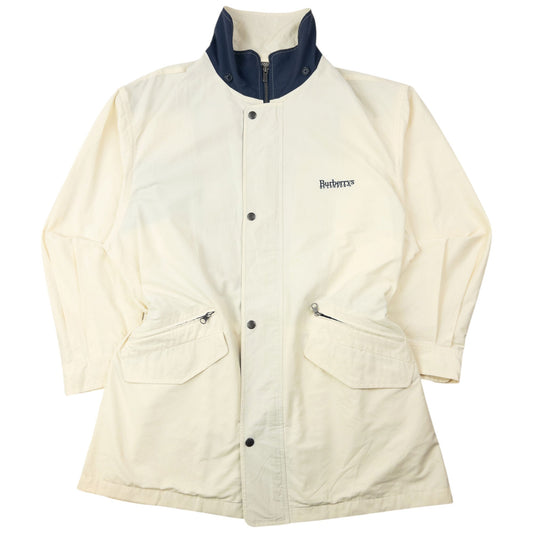 Vintage 90s Burberry Zip Up Jacket Size L | Large, Cream