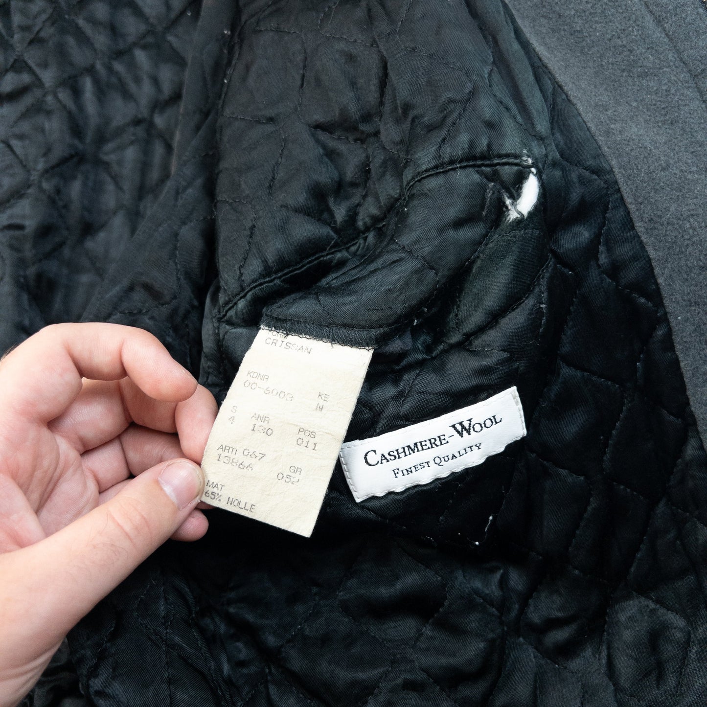 Vintage 90s Hugo Boss Cashmere Bomber Jacket Size L | Large, Multicoloured