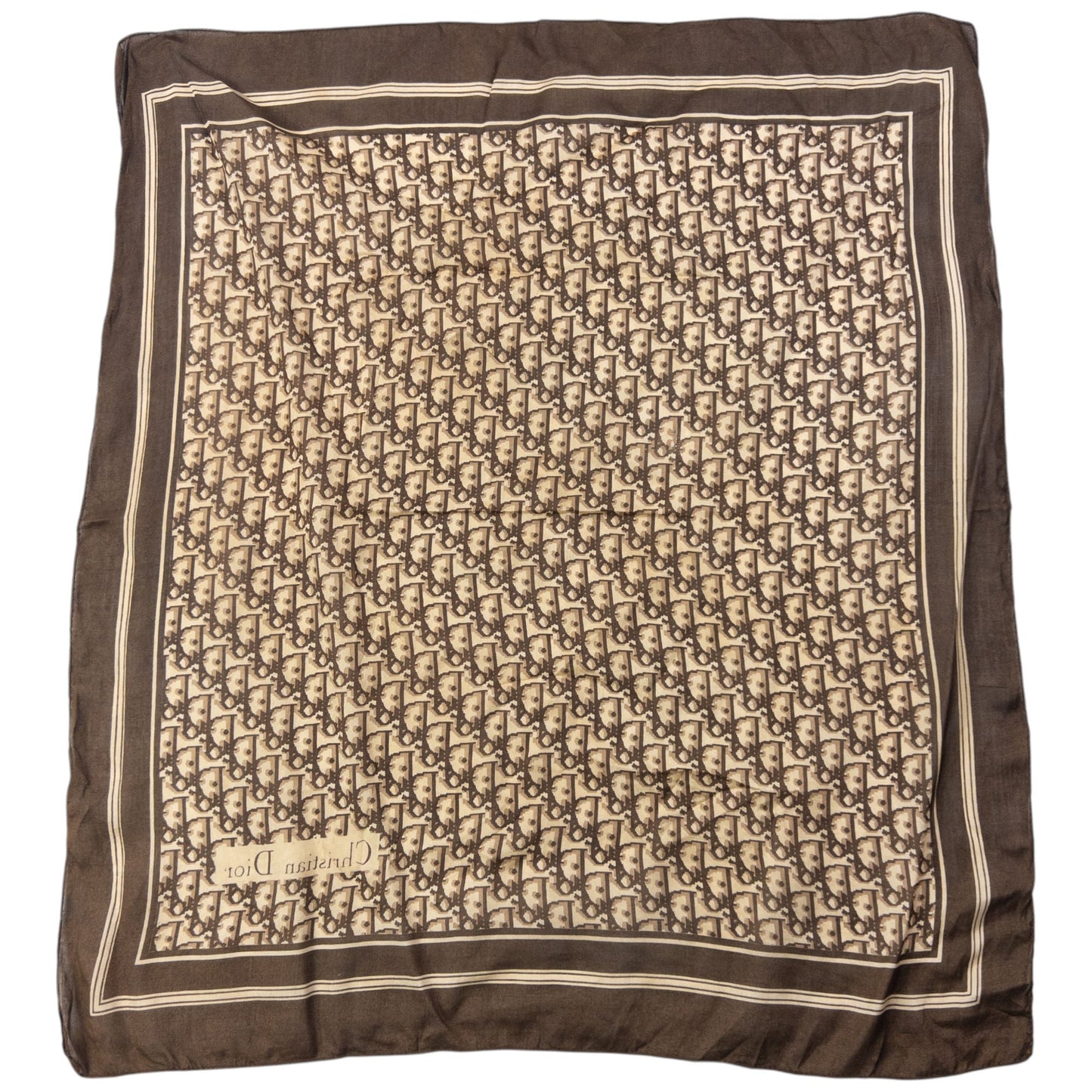 Vintage 90s Dior Monogram Pixel Scarf