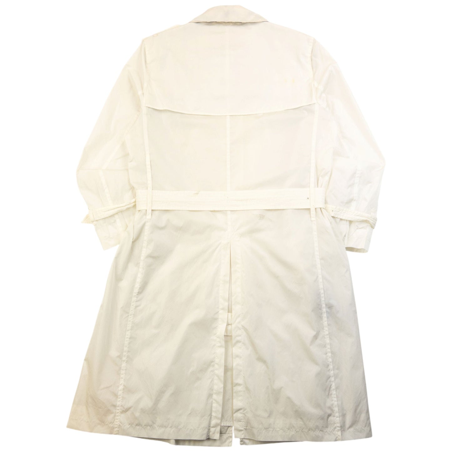 Vintage 2000s Burberry Belt Waist Trench Jacket Womens Size M | Medium, White