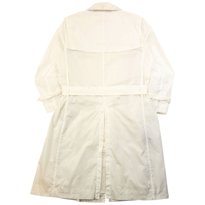 Vintage 2000s Burberry Belt Waist Trench Jacket Womens Size M | Medium, White